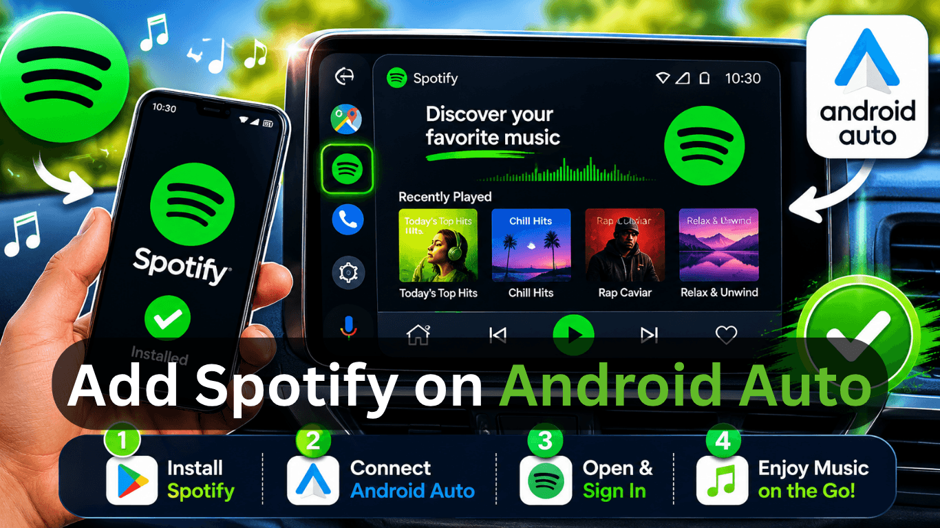 How to Add Spotify on Android Auto?